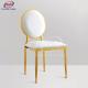 Rose Gold Upholstered Stainless Steel Hotel Banquet Chair for Wedding Wholesale