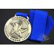 Blue Ribbon Metal Award Medals Zinc Alloy Material Antique Gold Plating