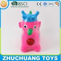 pink color small plastic elephants with music