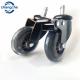 50mm Heavy Duty Turnable TPR Caster Wheels With Lock Bearing 360 Degrees Rotation