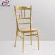 Stackable Champagne Metal Chiavari Gold Napoleon Chairs For Banquet
