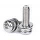 High Wear Asistance Round Head Cross Recessed Three Combination Screw For Electronics Machine