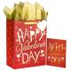Full Print Competitive Special Valentine's Day Luxury Red Gift Shopping Paper Bags