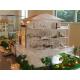 Miniature scale model villa with interior furniture , handmade architectural