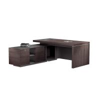 Steel Leg Melamine Computer Desk , 0.75m L Shape Office Table
