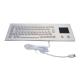 IP65 Panelmount Waterproof Vandal-proof Stainless Steel Industrial Computer Keyboard With Touchpad For Harsh Environment