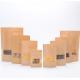 Transparent  Stand Up Pouch k Kraft Paper zipper Bags with Clear Window