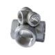 Carbon Steel Female Bspt Threaded Tee Fitting Adapter 3 Way Corrosion Resistant