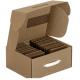 Corrugated Custom Carton Boxes , Double Wall Cardboard Gift Boxes Brown Color