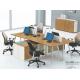 modern 4 seater office workstation table furniture in warehouse in Foshan