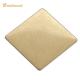 Golden Matte Finish Decorative Stainless Steel Sheet 4x8 0.65mm Thickness