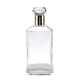 Transparent Empty Glass Liquor Bottle for Custom Design Rectangular Gin Whiskey Rum