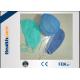 Colorful Disposable Head Cap SMS Blue OT Cap With Or Without Peak With Elastic In Back