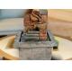 Polyresin Red Brick  H16.5CM American Style  Fountain Tabletop Small Ornament Office Decor Gift Handicraft Creativity
