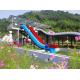 Children Pipe Water Slide , Water Park Slide Customized Color 7.5kW / Slide Power
