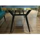 120*70*75cm Stainless Steel Dining Table