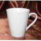 superwhite fine quality  cone shape porcelain mug /milk mug 290ml