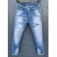 Casual Fashion Men Jeans Custom Logo Stretch Denim Pants Slim Trend Jeans 84