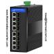 8x10/100/1000Base-TX to 8x1000Base-FX Industrial Switch With or Without PoE (PoE in Optional) FR-7N3808P