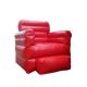 Hot selling red 0.9mm pvc tarpaulin Inflatable Sofa Chair with one seat