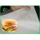 35gsm White Greaseproof Paper Food Paper Roll For Burger Wrapping