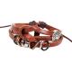 Medieval European and American retro palace beaded knotted leather bracelet wholesale