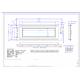 240*64 graphic STN blue negative transmissive LCD Module