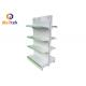 Metal Multi Tier Heavy Duty Grocery Store Shelves Advertising For Hypermarket