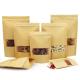Cylinder Printing Stand Up Brown Paper k Bags