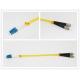 Yellow Lc Fc Patch Cord Simplex Fiber Optic Cable Single Mode For CATV Networks