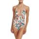 Swimsuit one-piece for women cheap price and high quality Beautiful leaf prints