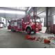 Rescue Fire Brigade Truck Howo 4 X 2 Emergency Fire Fighting Truck With 5 Tons Crane