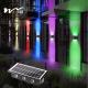 2 Mode RGB Wall Light LED Solar Powered Lights IP65 Color Changing