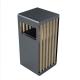 Commercial W400mm 45L Outdoor Wooden Trash Can