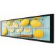 Commercial Ultra Stretched Bar LCD Display 36.6'' Tempered Glass Material