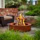 Assembly Required Steel Fire Pits Corten Steel Water Bowl Fire Burner