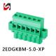 2EDGKBM-5.0 300V 5.0MM pitch male female green Pluggable Terminal Blocks with better price