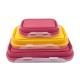 Amazon hot selling microwave oven collapsible silicone folding leakproof food container bento lunch box