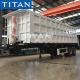 TITAN 2 axle 40-60 ton heavy duty rear tipping dump semi trailer