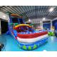 Outdoor Palm Tree Bounce House Blow Up Pool Slide