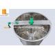 8 Frame Stainless Steel Manual Radial Extractor with honey gate and legs