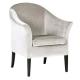 YLX-3106 Black Powder Coating Tube with Grey Fabric Cover Upholstery Sofa Chair