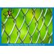 Dark Green Chain Link Fence Anti-Ultraviolet Radiation For Football Ground
