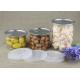 Food Grade Transparent PET Clear Plastic Cylinder for Dried Fruits and Nuts