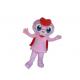 Pink hear mascot ,heart image cartoon, rabbit costume Mascot costume