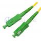Green Low Insertion Loss SC LC Optical Fiber Patch Cord