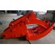 Red Color Excavator Rock Grapple Easy Operation Excellent Performance