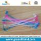 Fashion Transparent Clear/Blue/Pink Protection Coil Leash W/Clips
