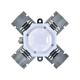 Five Star LED Outdoor Wall Mounted Lights 12W 3000K Color Temperature