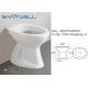 Wall BTW Toilet WC Pan Soft Close Seat , Flush Concealed Cistern 480*370*400 mm